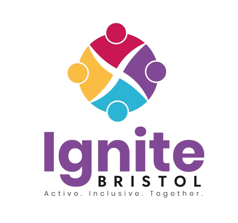 Ignite Bristol Logo with tagline: Active. Inclusive. Together