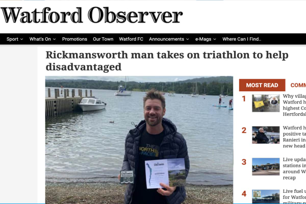 Access Sport Trustee reaches the last leg of his endurance triathlon